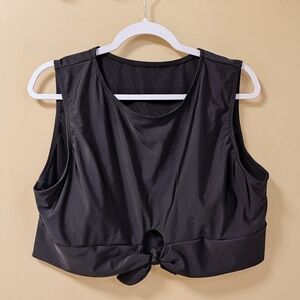 Shein Tie Front Bikini Crop Swim Tank 3XL